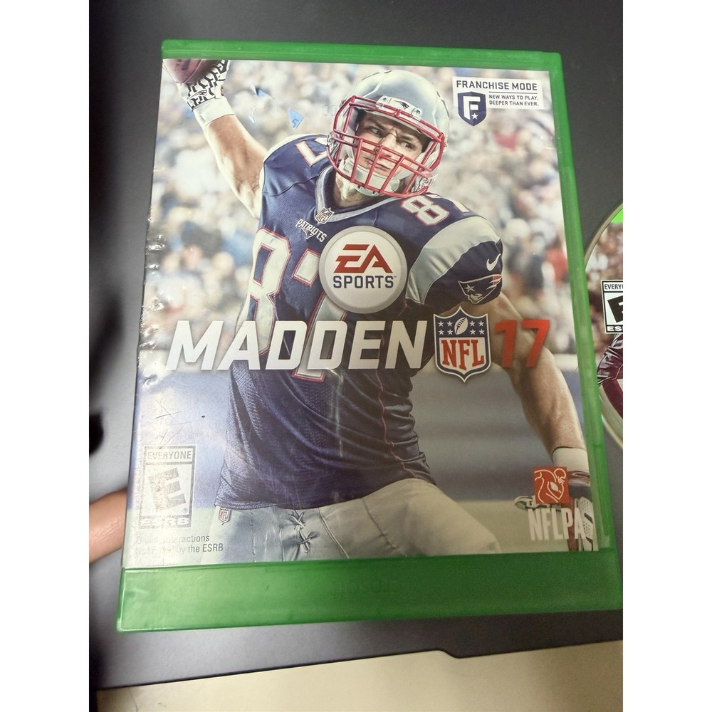 EA Sports Madden NFL 17 Microsoft Xbox One Video‎ Game Rob Gronkowski Cover